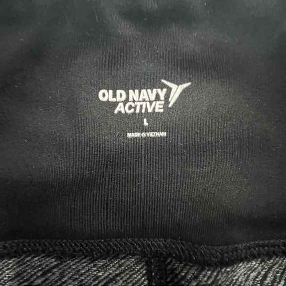 OLD NAVY dark gray leggings with zipper pockets size large - Picture 5 of 5